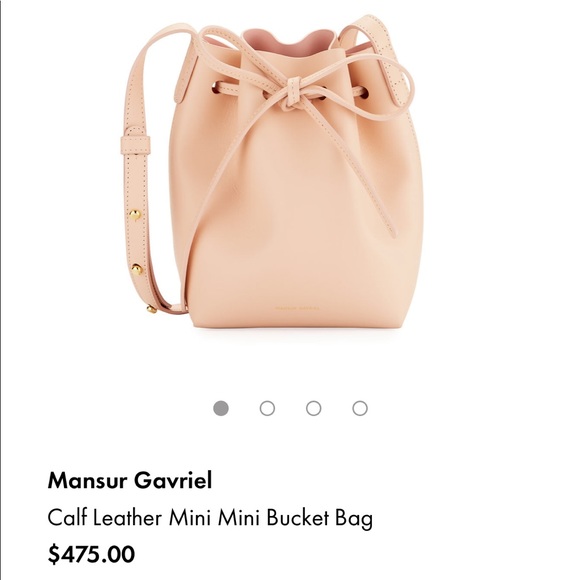 NWT Mansur Gavriel mini mini Rosa bucket